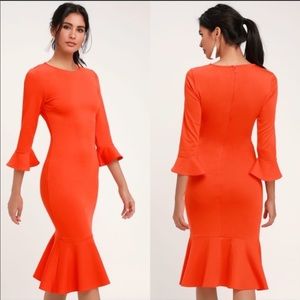 Lulus Trumpet Creme de la Creme Dress